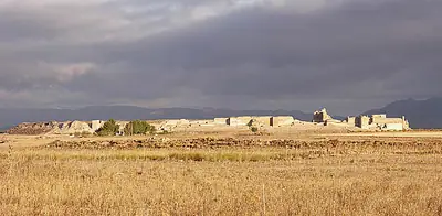 האתר הארכאולוגי Calatrava la Vieja במבט מדרום
