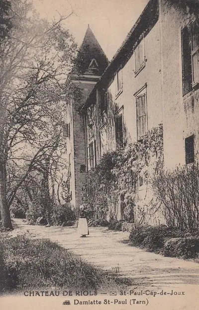 גלויה ישנה של Château de Riols ב-Teyssode